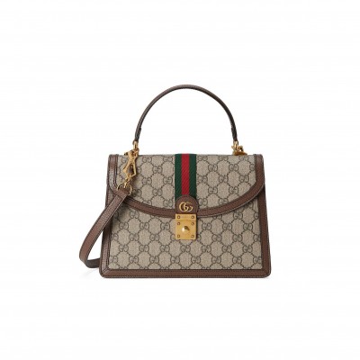 GUCCI OPHIDIA SMALL TOP HANDLE BAG WITH WEB 651055 (25*17.5*7cm)